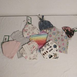 Modern Moments by Gerber 4 hats and 2 bibs, Garganimals  3 tops